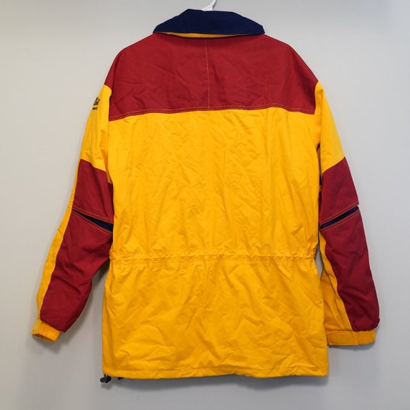 FAR WEST Vintage 90s Yellow and Red Hiking and Ski Jacket (Men's M) - Picture 3 of 13